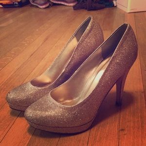 Call it Spring Metallic Gold Heels